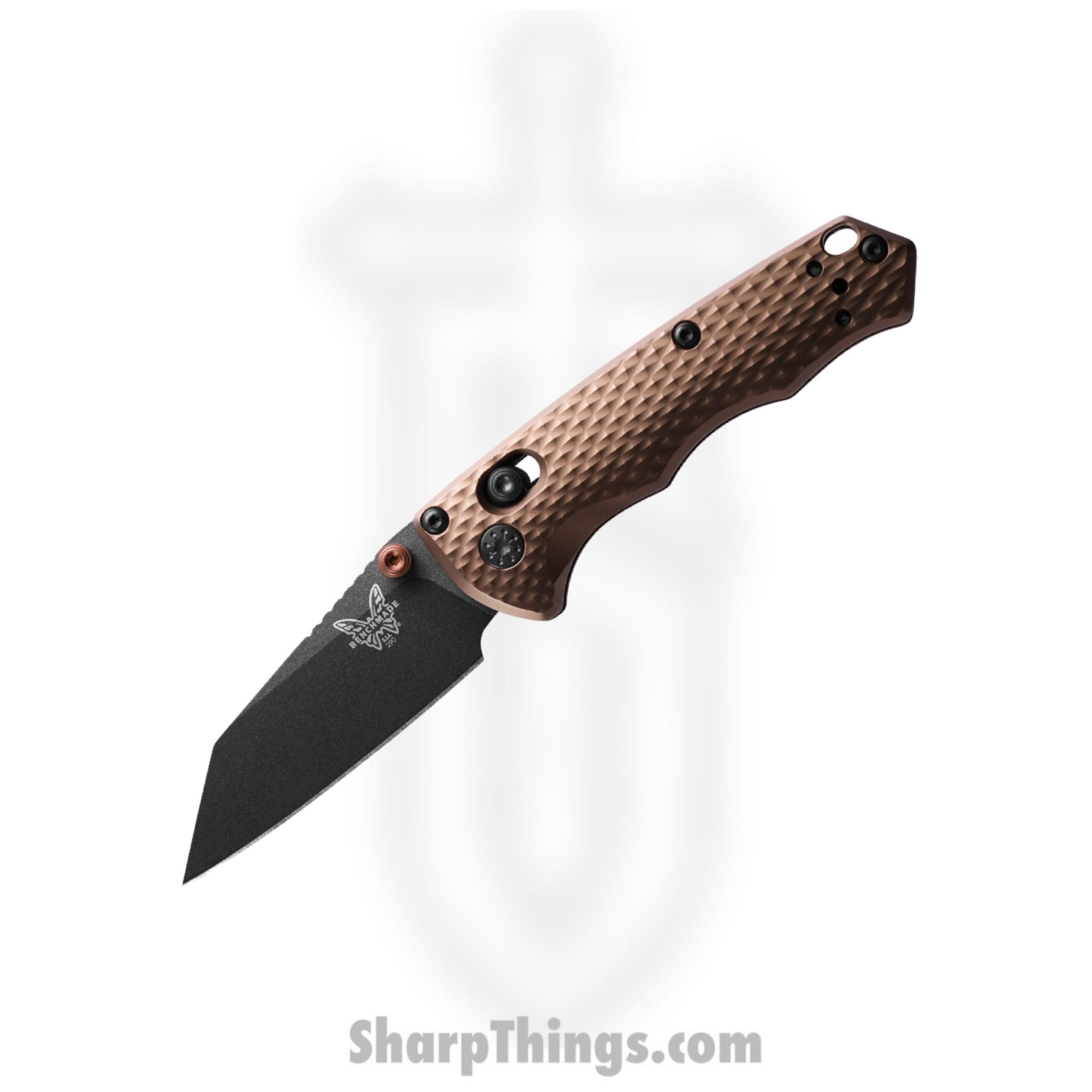 Benchmade - 290BK-1 - Full Immunity - Folding Knife - CPM-M4 Cobalt Black Wharncliffe - Aluminum - Flat Dark Earth - Image 5