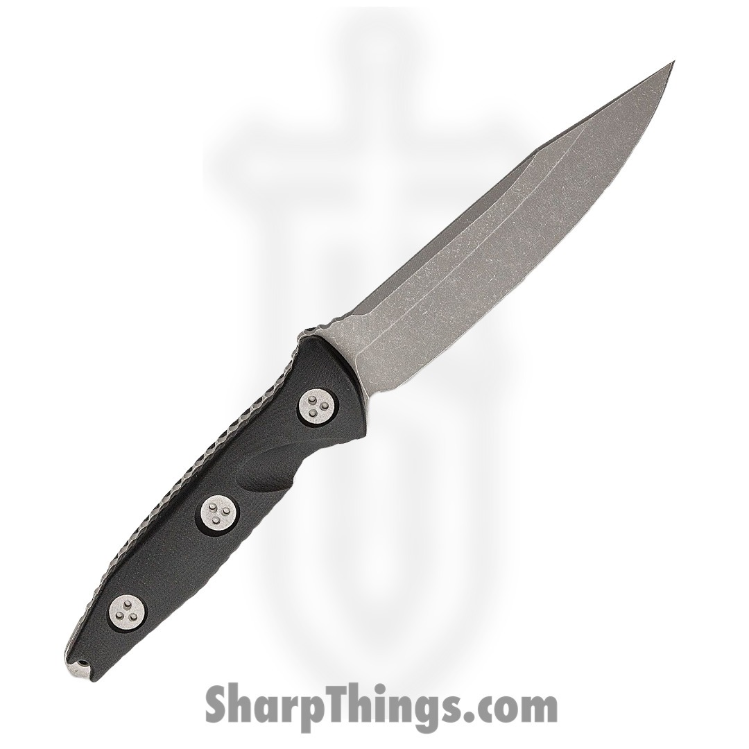 Microtech - 113-10AP - Socom Alpha - Fixed Blade Knife - Elmax, M390, 204P Apocalyptic Clip Point - G10 - Black - Image 2