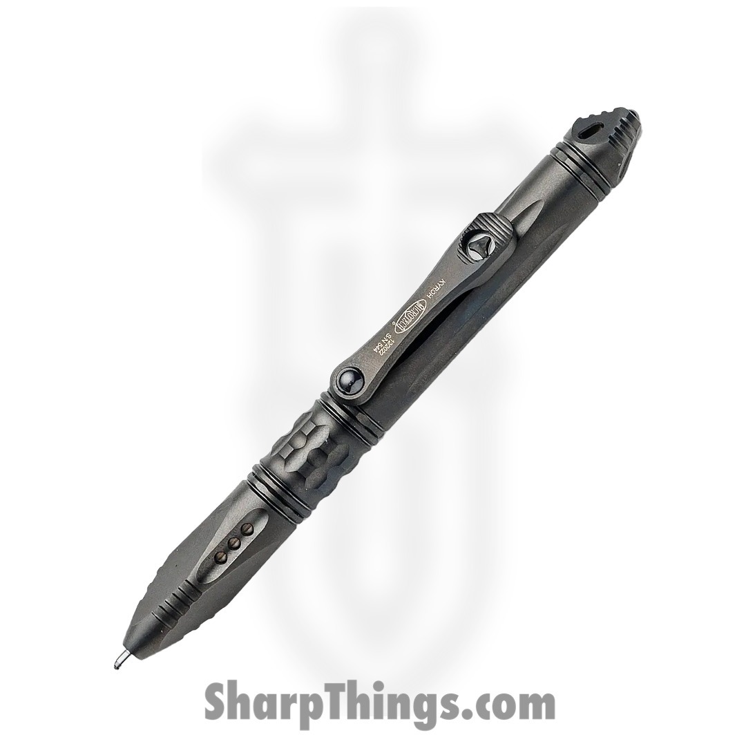 Microtech - 403M-TI-DLCTRI - Kyroh Mini Bolt-Action Titanium Pen - Tritum Cap Insert