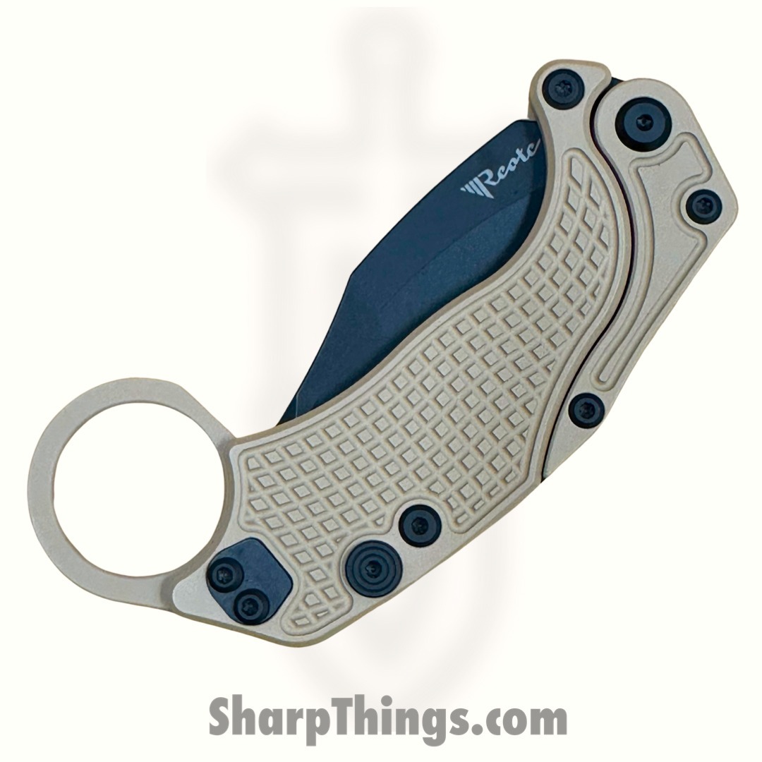 Reate Knives - EXOKPVTN - EXO-K - Gravity Karambit 2pc Set - Folding Knife - PVD N690 - Tan - Image 5