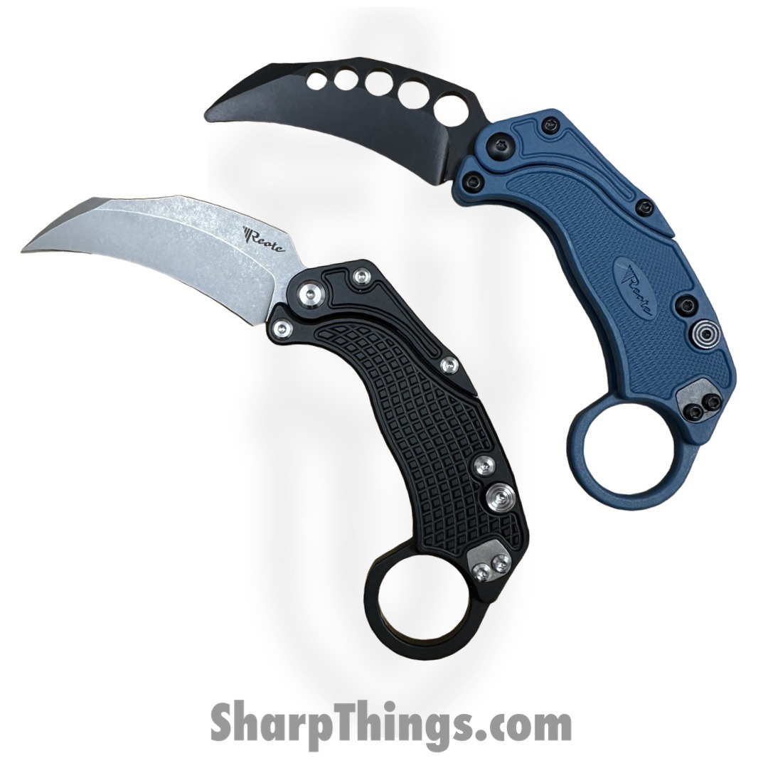 Reate Knives - EXOKSWBK - EXO-K - Gravity Karambit 2pc Set - Folding Knife - Stonewash N690 - Black - Image 2