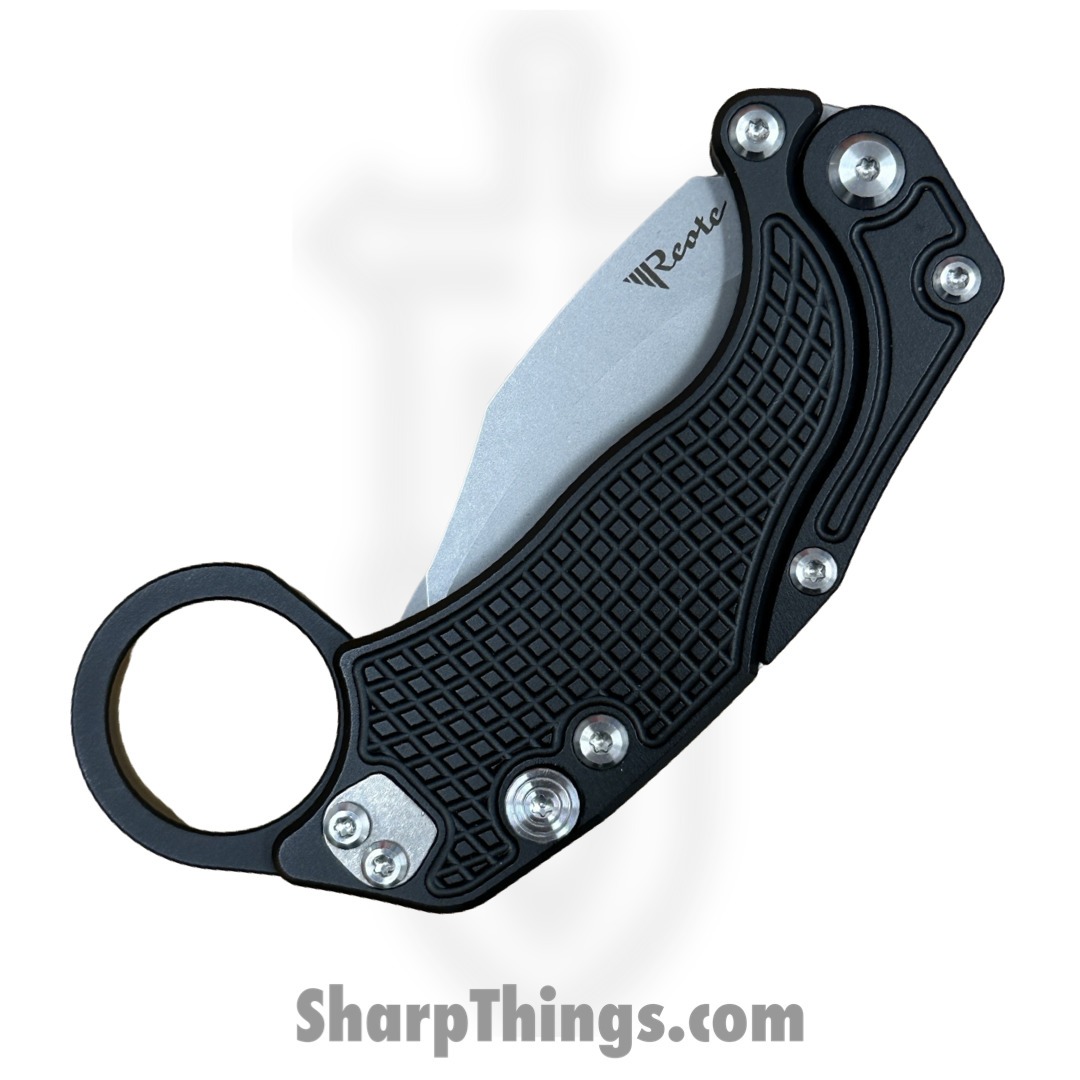 Reate Knives - EXOKSWBK - EXO-K - Gravity Karambit 2pc Set - Folding Knife - Stonewash N690 - Black - Image 4