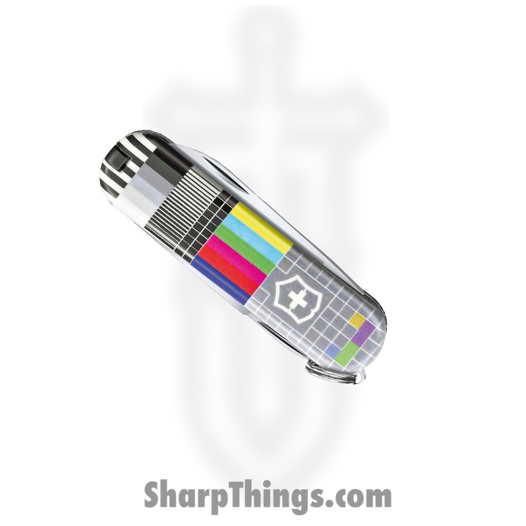 Victorinox - VN06223L2104 - Classic SD LE 2021 - Folding Knife - Stainless Polished Multi Tool - ABS/Celidor - Retro TV - Image 2