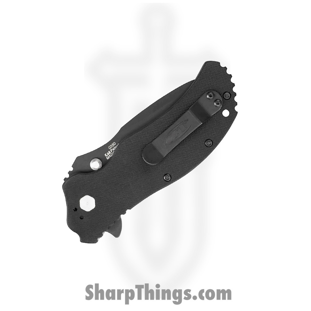 Zero Tolerance - ZT0350 - Linerlock - Assisted Open Knife - S30V Coated Drop Point - G10 - Black - Image 4