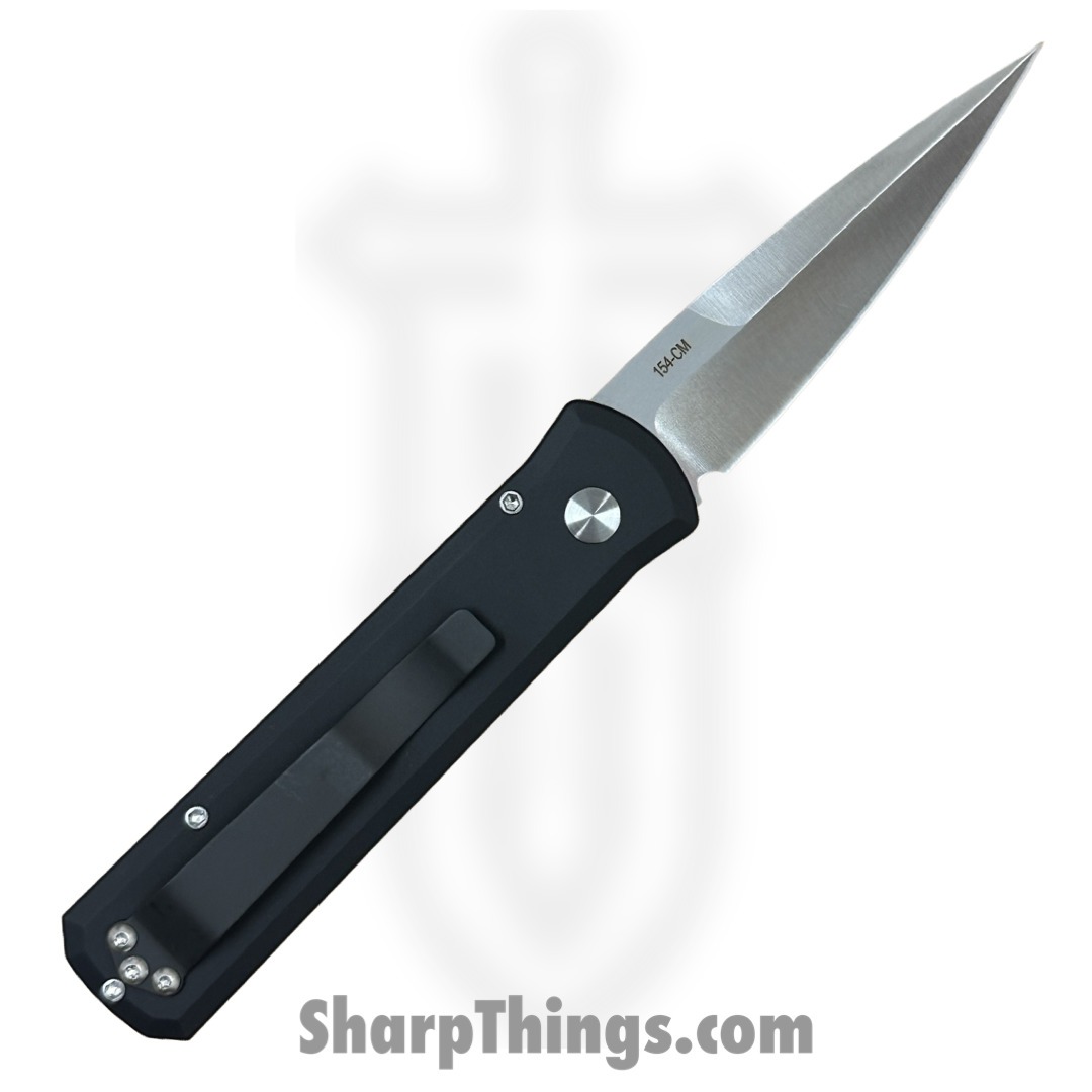 ProTech - 721-LTD - Godson - Automatic Knife - 154CM Satin Spear Point - 6061-T6 Aluminum - Black - Image 2