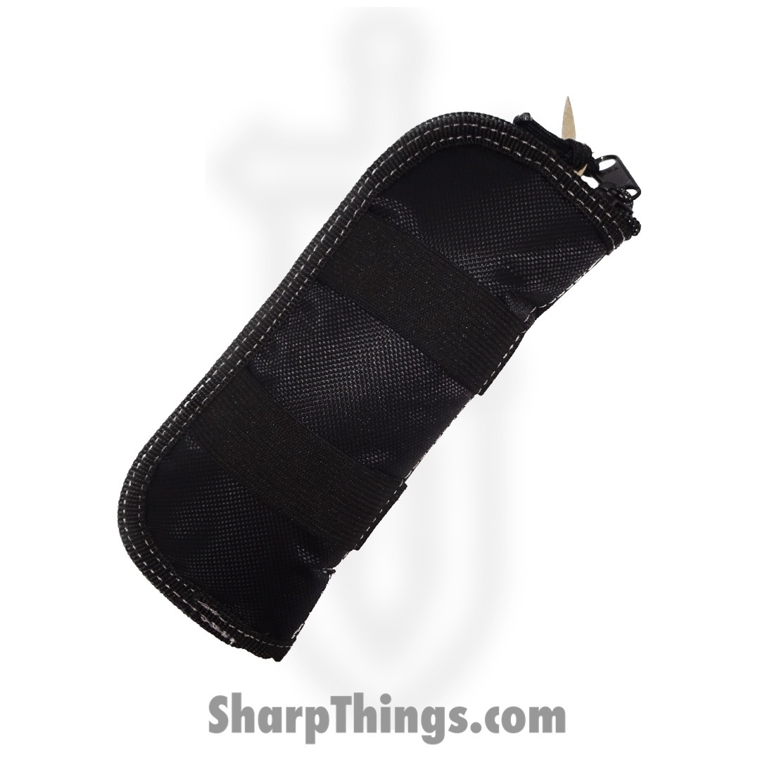 Microtech - 347-MCK-BC12 - Marfione Custom Utx-70 - Reitveld Hot Blued Dragonskin Damascus Spike Grind D/E - Hefted Alloy - Black - Image 6