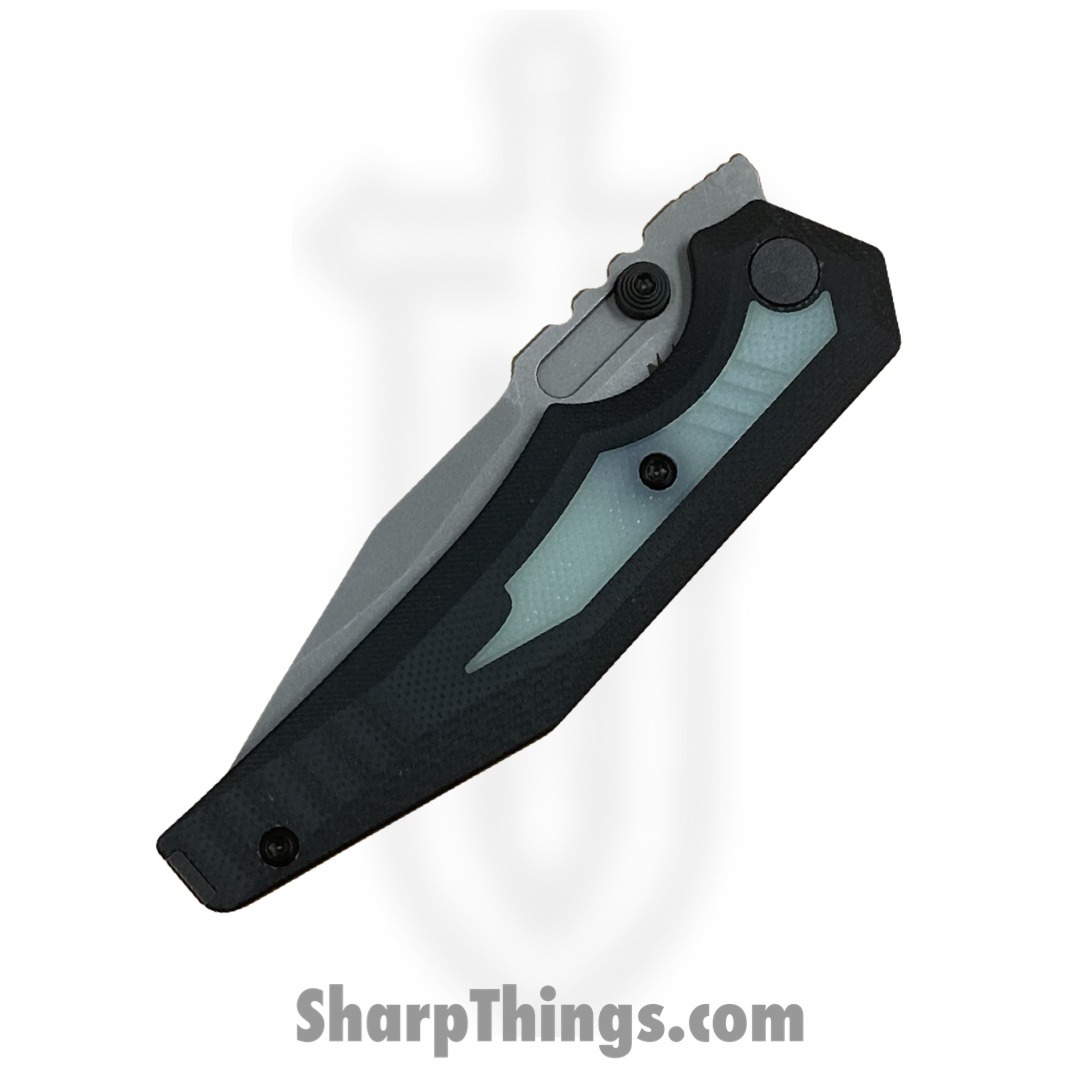 Arcane Design - ADPr35swbg10 - Preytheon - Folding Knife - S35VN Stonewash Clip Point - G10 with Insert - Black Jade - Image 4