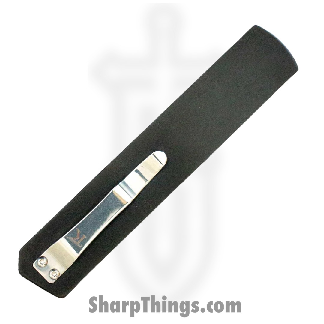 TakCom - TCNH2SPSDL - Nighthawk V2 OTF - OTF Auto - DLC 154CM Dual Edge Spear Point 1 Side Serrated - 6061-T6 - Black - Image 4