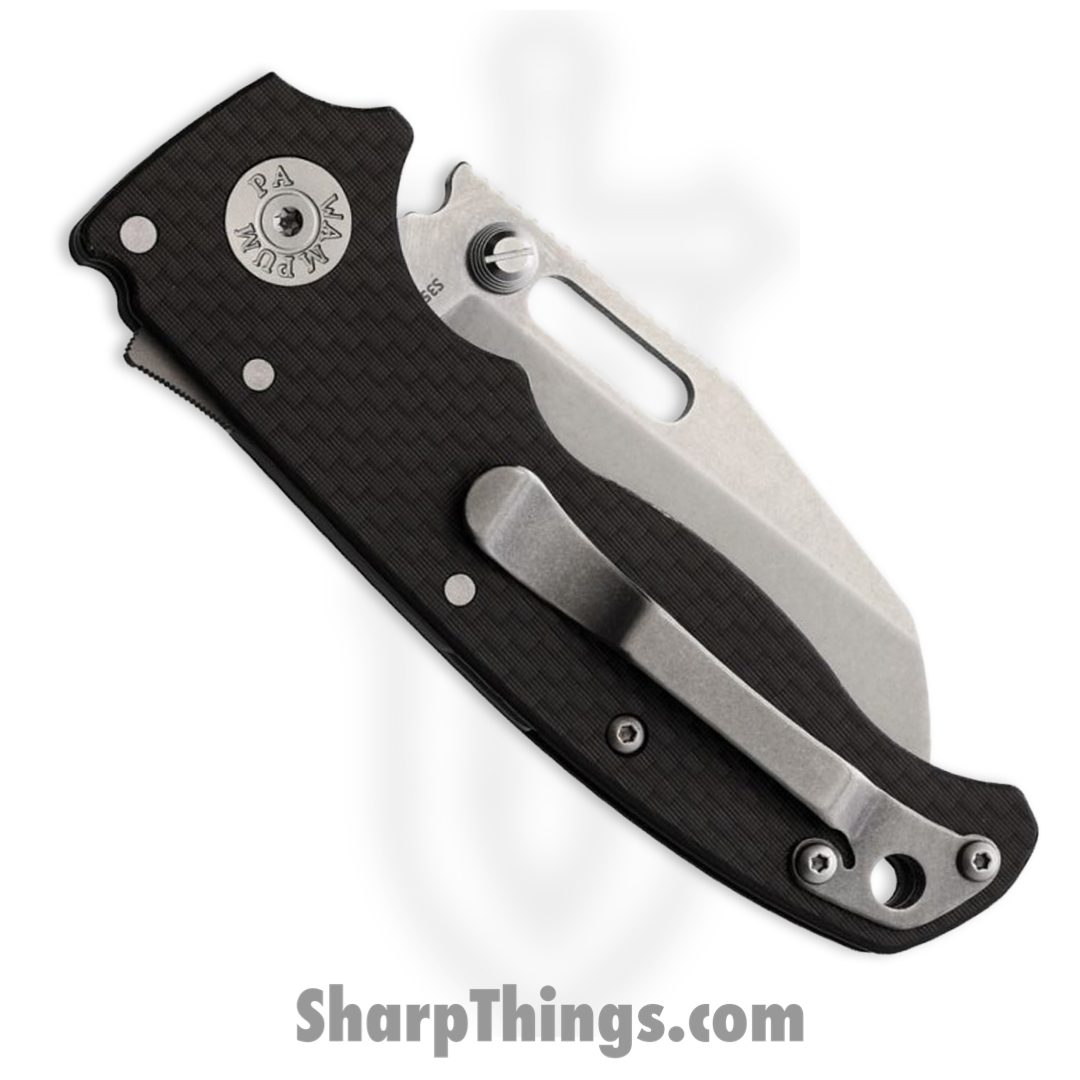 Demko Knives - DEM09627 - AD 20.5 Shark-Lock - Folding Knife - CPM-S35VN Stonewash Wharncliffe - Carbon Fiber - Black - Image 3