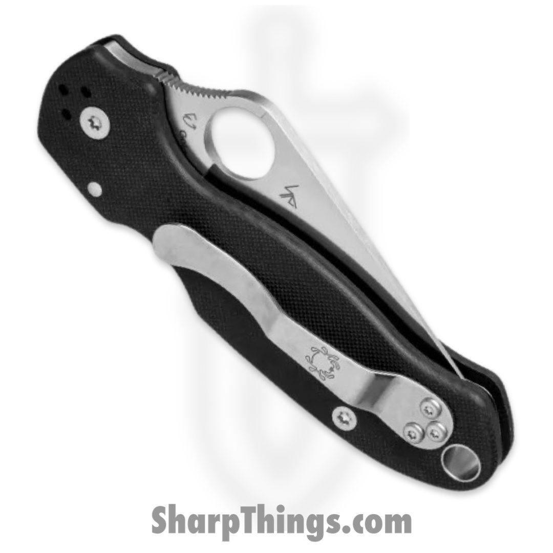 Spyderco - SC223GS - Para 3 - Folding Knife - CPM S30V Satin Clip Point - G10 - Black - Image 3