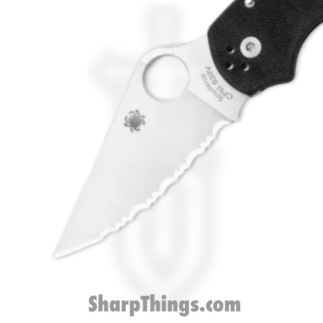 Spyderco - SC223GS - Para 3 - Folding Knife - CPM S30V Satin Clip Point - G10 - Black - Image 4