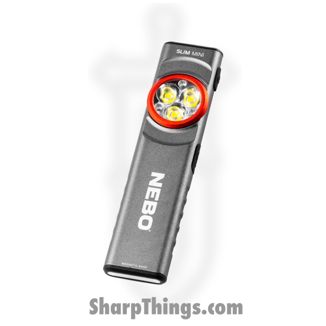 NEBO - NEBFLT1042 - 250 Lumens - Slim Mini Rechargeable Pocket Light - Gray