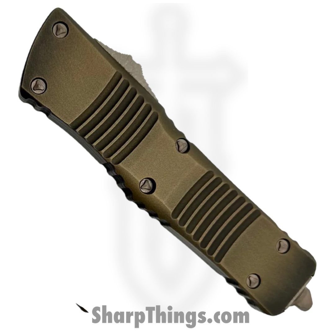 Microtech - 143-13APABS - Combat Troodon ABS - OTF Auto - Bronzed Apocalyptic Drop Point - 6061-T6 - Bronze - Image 3