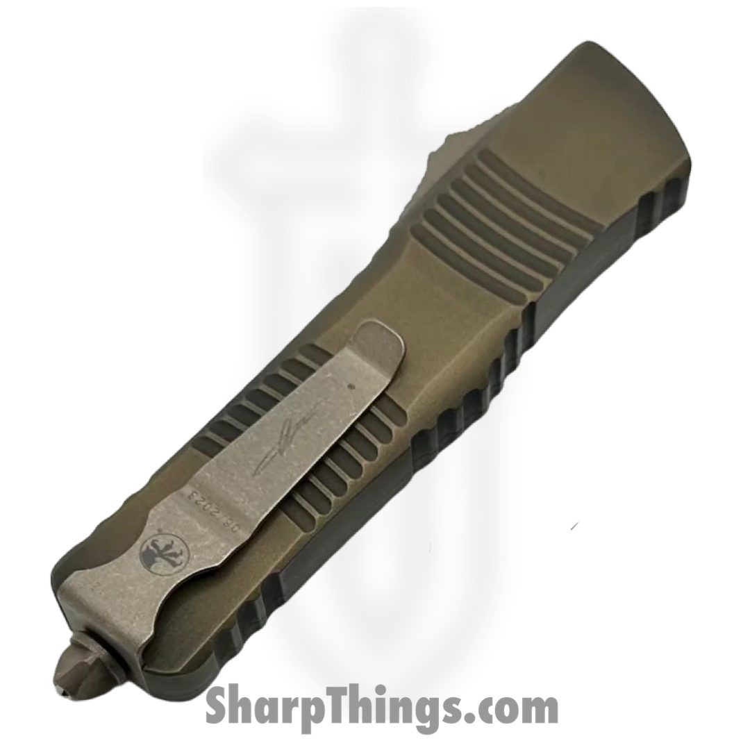 Microtech - 143-13APABS - Combat Troodon ABS - OTF Auto - Bronzed Apocalyptic Drop Point - 6061-T6 - Bronze - Image 4