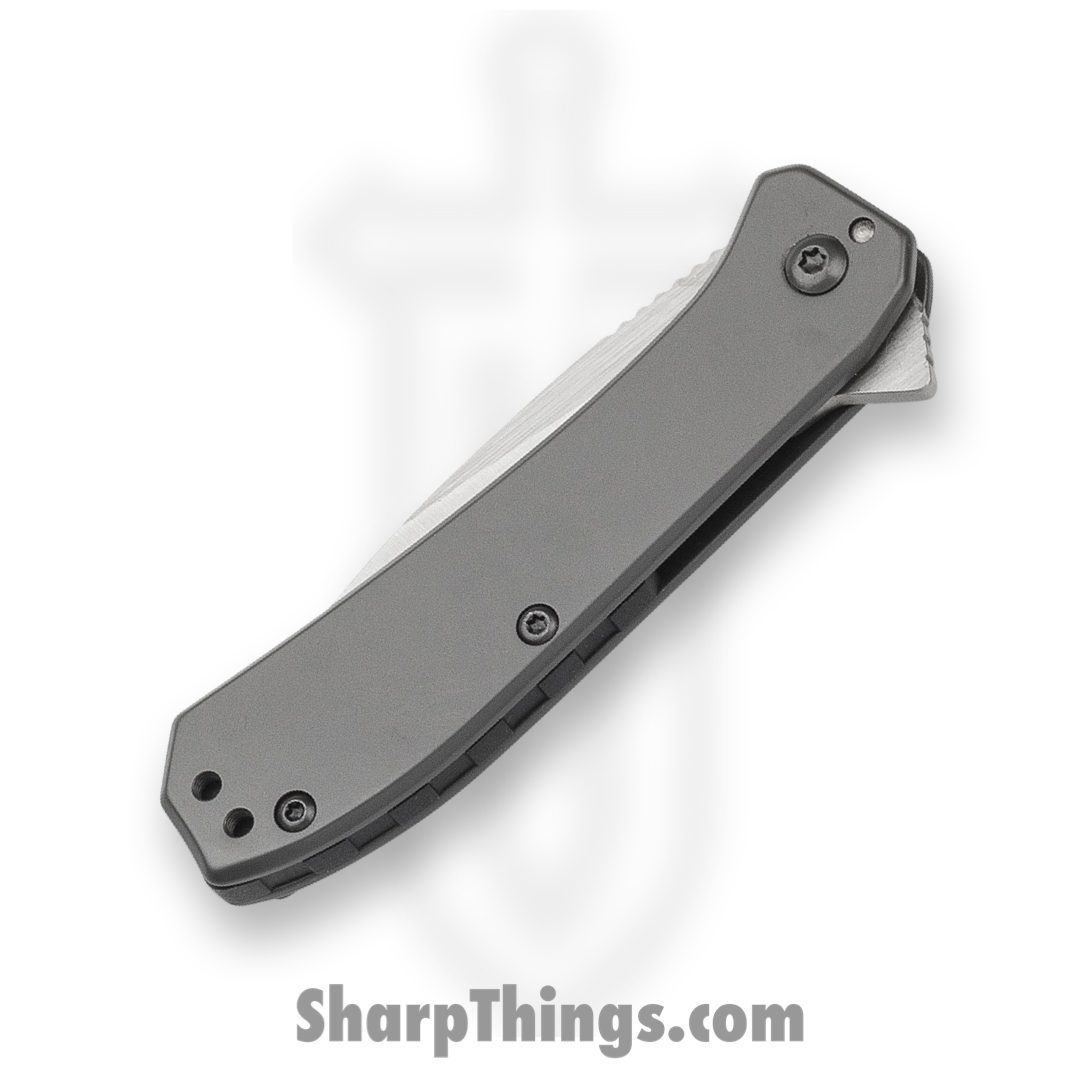 Kershaw - 3870x - Amplitude 2.5 - Folding Knife - 8Cr13MoV Satin Drop Point - Stainless Steel - Gray - Image 2