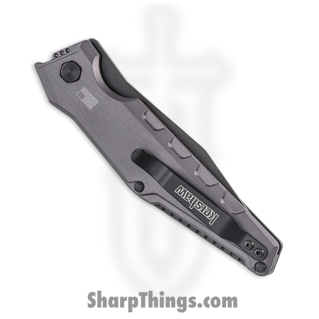 Kershaw - 7900GRYBLK - Launch 7 - Automatic Knife - CPM 154 Cerakote Drop Point - 6061-T6 aluminum - Gray - Image 3