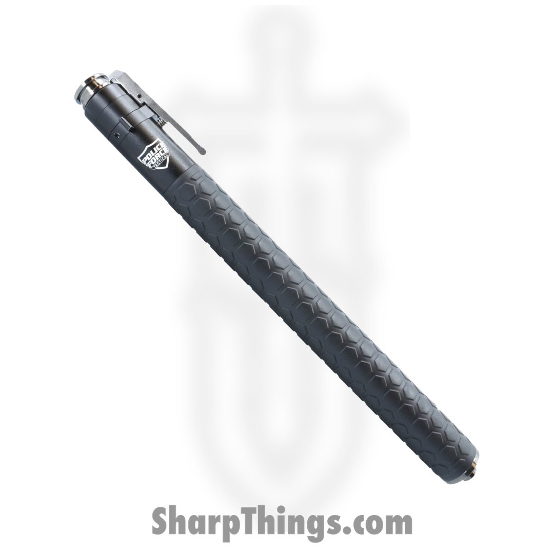 Police Force Tactical - CEP01042 - Expandable Baton Automatic - Aluminum Alloy - Rubber Grip - Black - Image 2