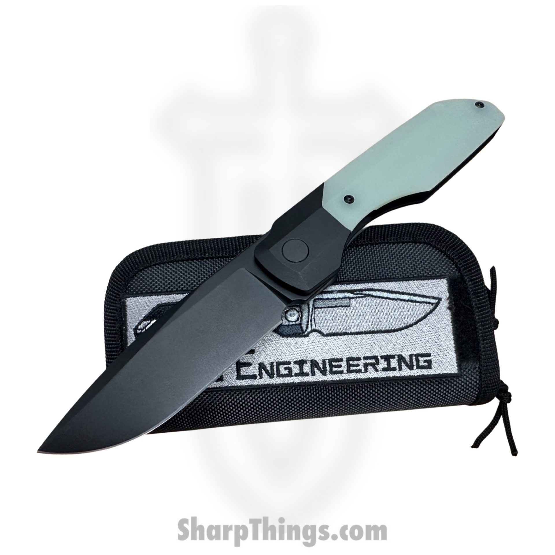Vero Engineering - V-VSXL-DLC-JD - Synapse XL - Folding Knife - DLC M390 Drop Point - G10 - Jade - Image 2