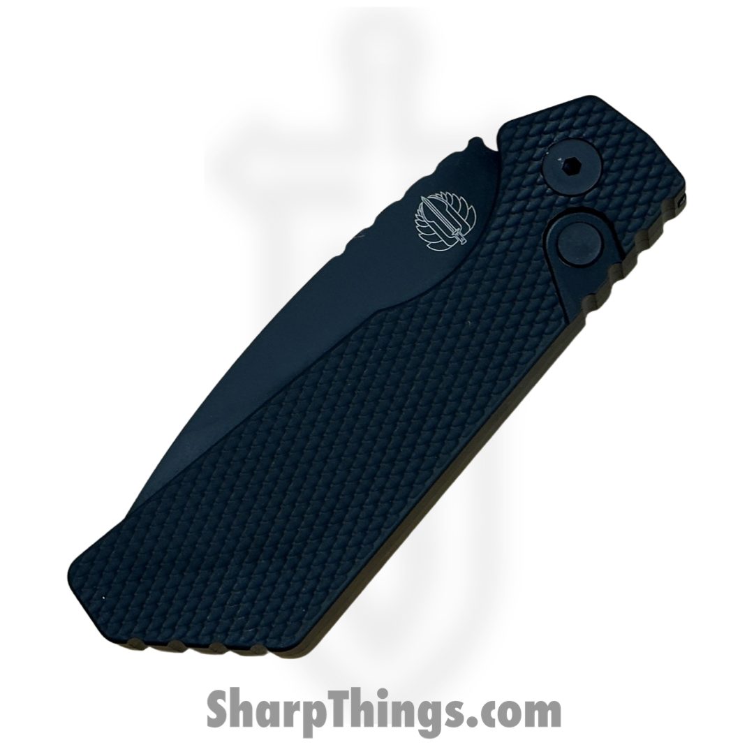 ProTech - 207 - Strider PT+ - Automatic Knife - Magnacut DLC Drop Point - 6061-T6 Aluminum - Black - Image 4