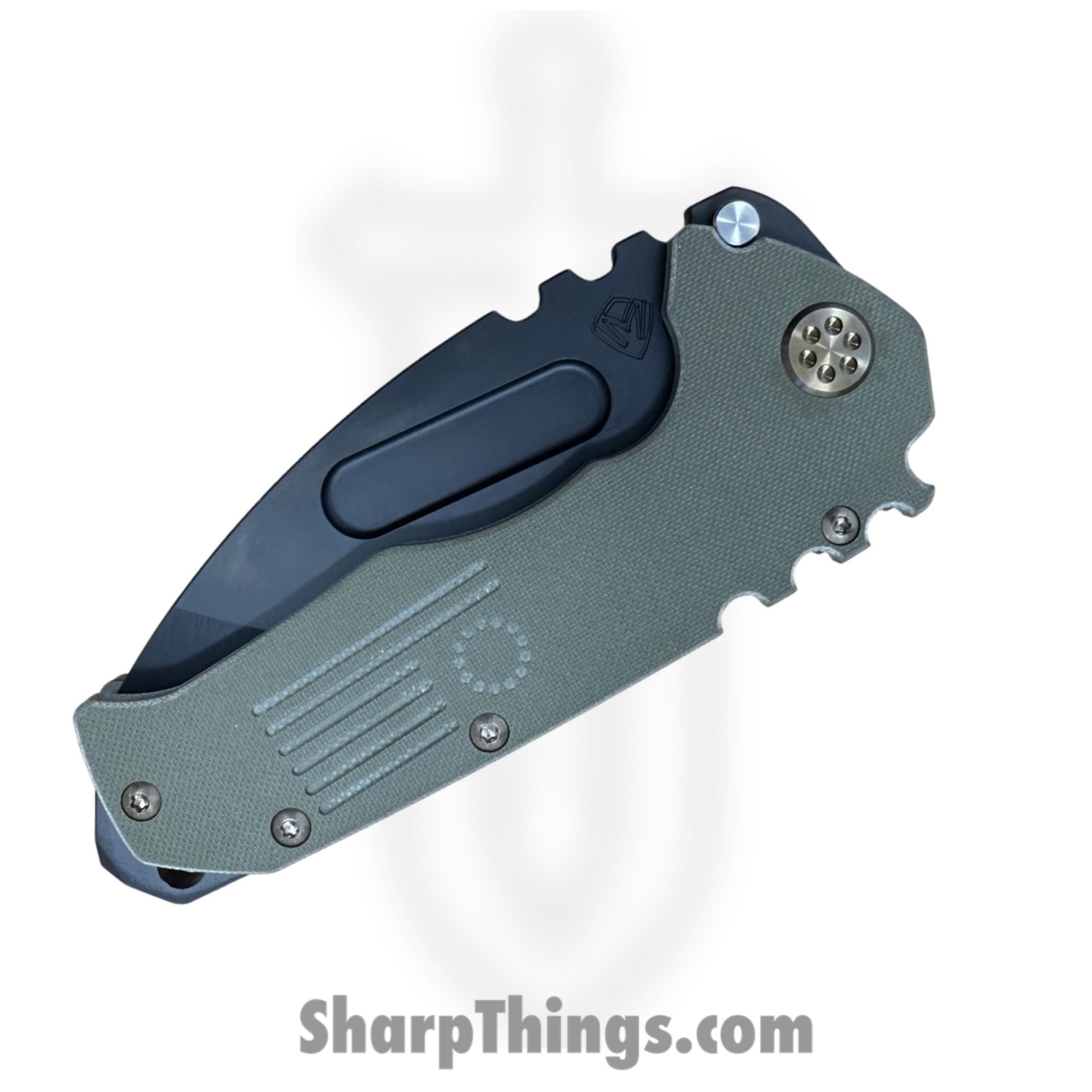 Medford Knife and Tool - MKM30DPT-1010-T1CP-BP - Scout M/P - Folding Knife - D2 Coated Tanto - G-10 - OD Green - Image 3