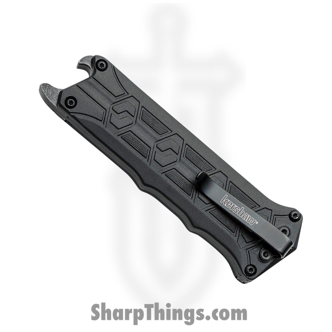 Kershaw - 1195 - Interstellar - OTF Manual - 8Cr13MoV Black-oxide BlackWash™ coated Tanto - Glass Filled Nylon - Black - Image 3