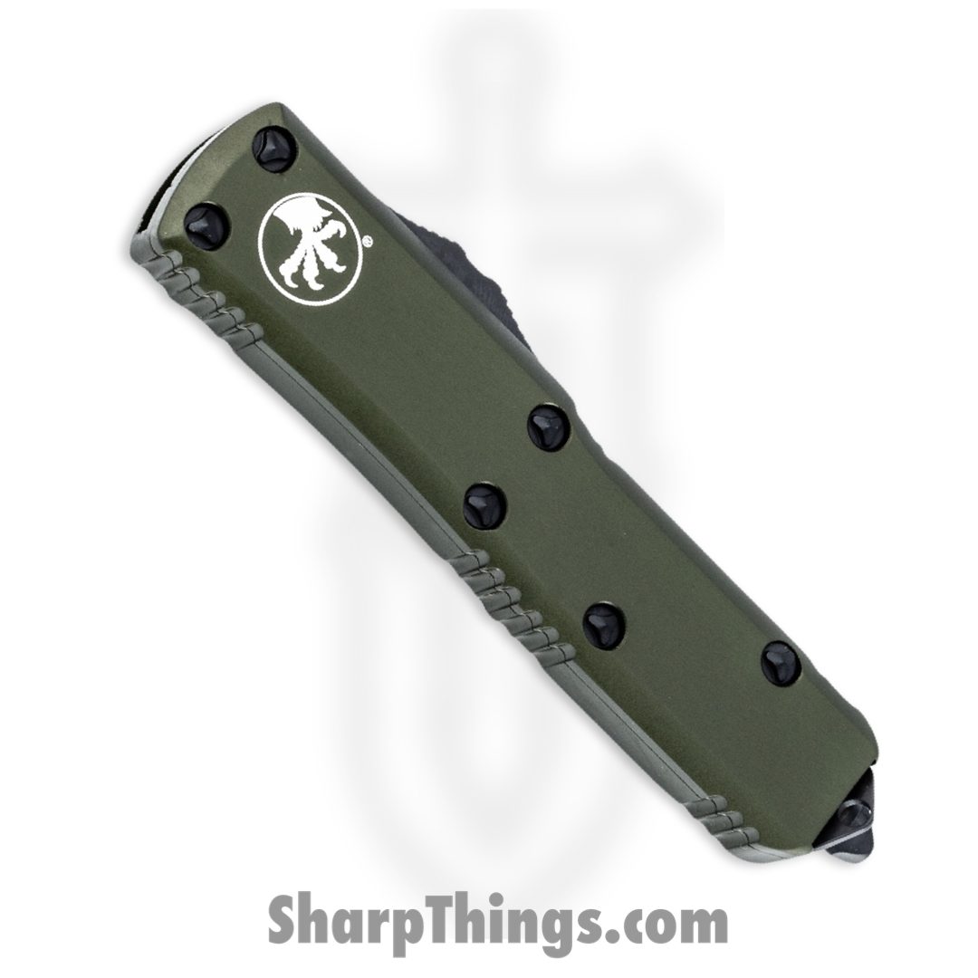 Microtech - 231-1OD - UTX-85 - OTF Auto - Black Drop Point - 6061 T6 Aluminum - OD Green - Image 3