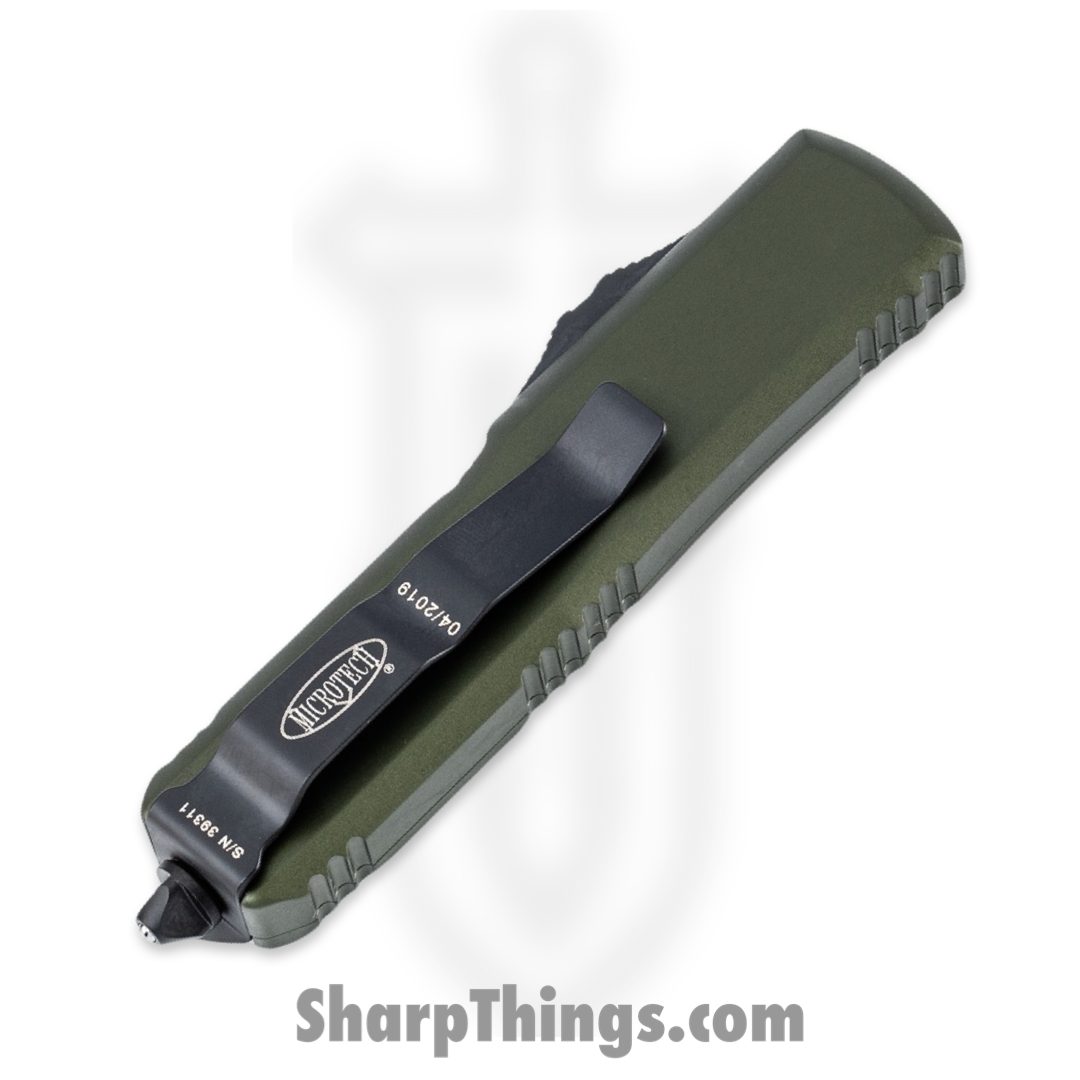 Microtech - 231-1OD - UTX-85 - OTF Auto - Black Drop Point - 6061 T6 Aluminum - OD Green - Image 4
