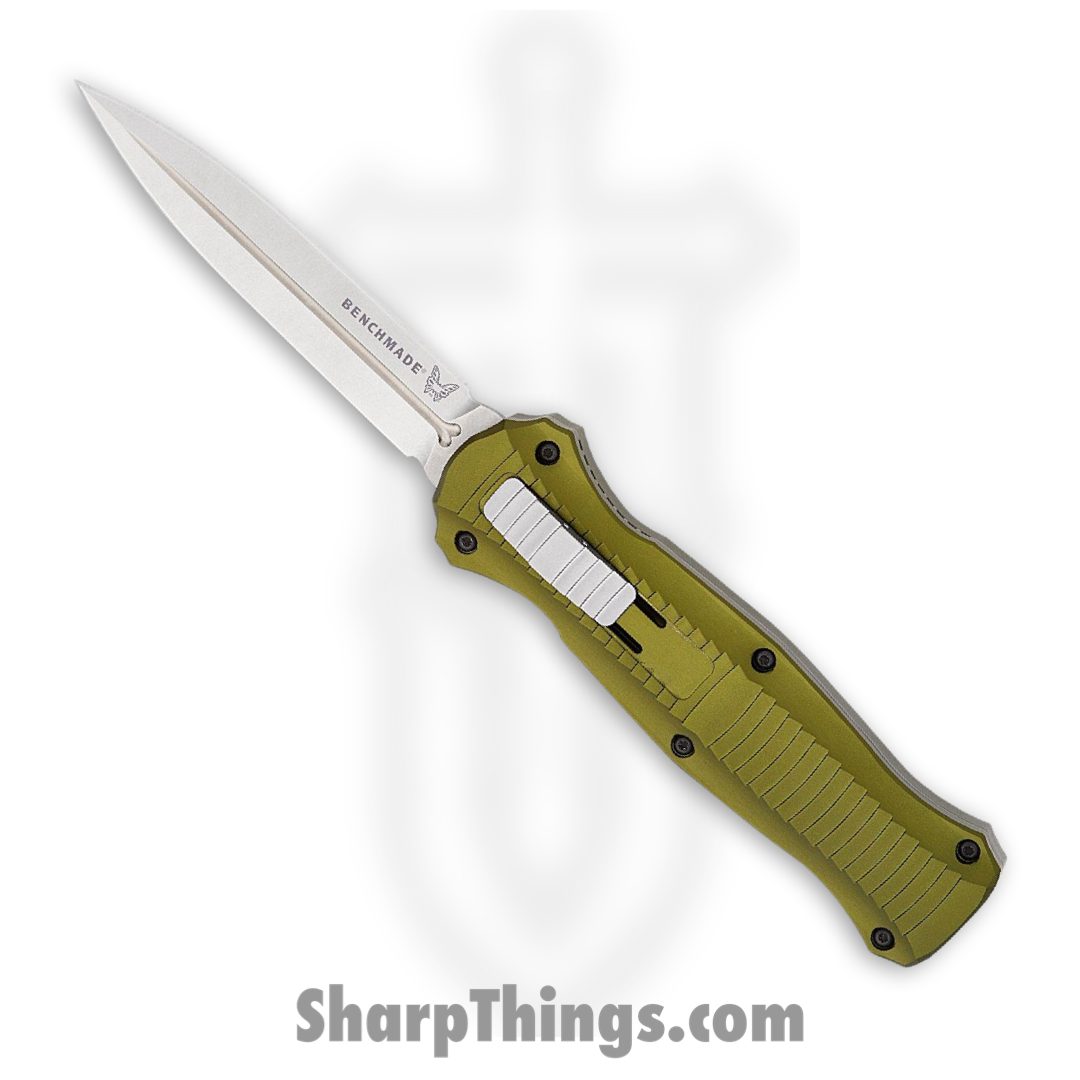 Benchmade - 3300-2302 - Infidel Limited Edition - OTF Auto - CPM S30V Stonewash Double Edge - 6061-T6 Aluminum - Woodland Green