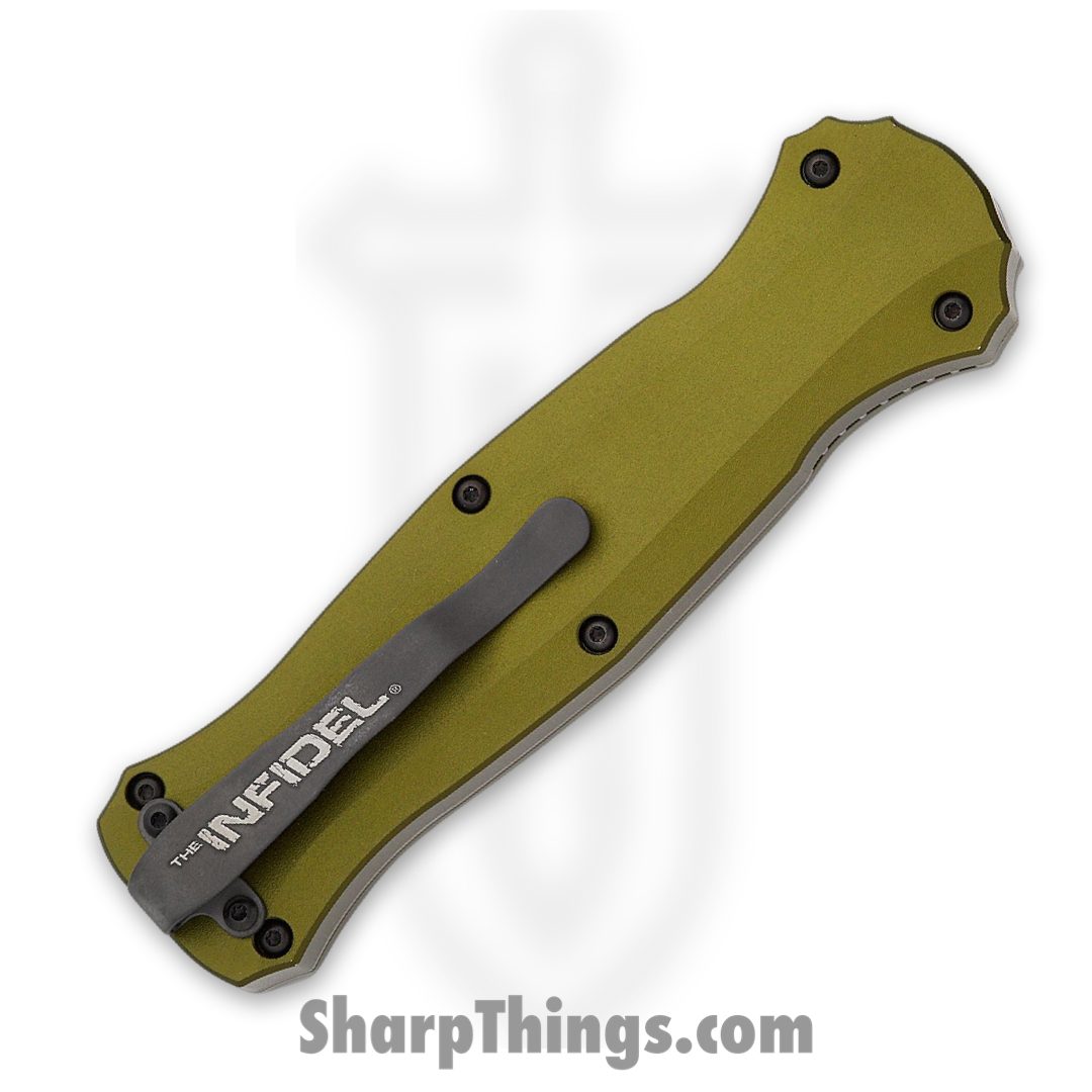 Benchmade - 3300-2302 - Infidel Limited Edition - OTF Auto - CPM S30V Stonewash Double Edge - 6061-T6 Aluminum - Woodland Green - Image 4