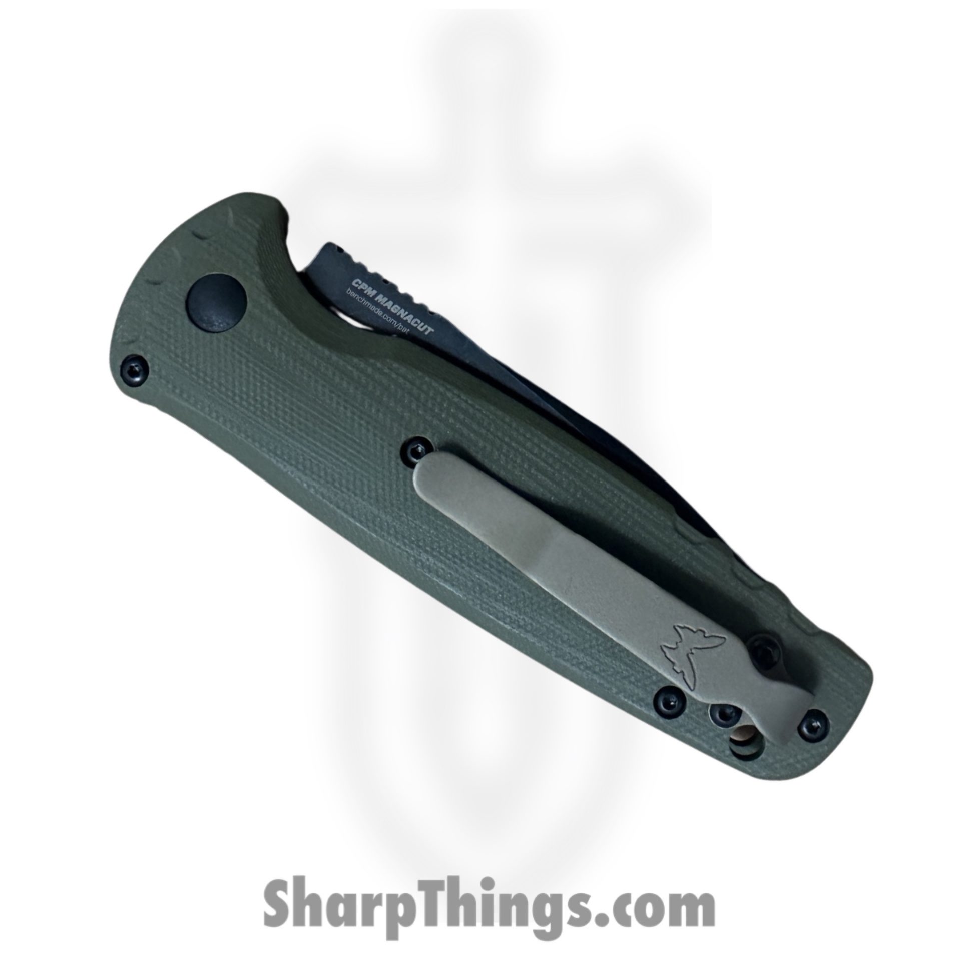 Benchmade - 4300BK-02 - Composite Lite (CLA) - Automatic Knife - CPM Magnacut DLC Drop Point - G10 - OD Green - Image 3