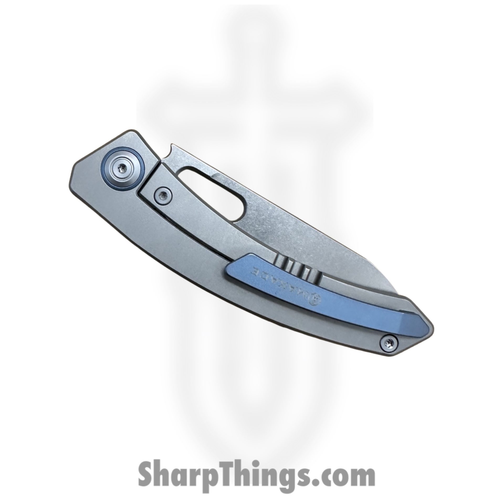 Maxace - MAXMXBM01 - Black Mirror Framelock - Folding Knife - Bohler M390 Stonewash Drop Point - Bead Blasted Titanium Carbon Fiber Insert - Gray Carbon Fiber - Image 3