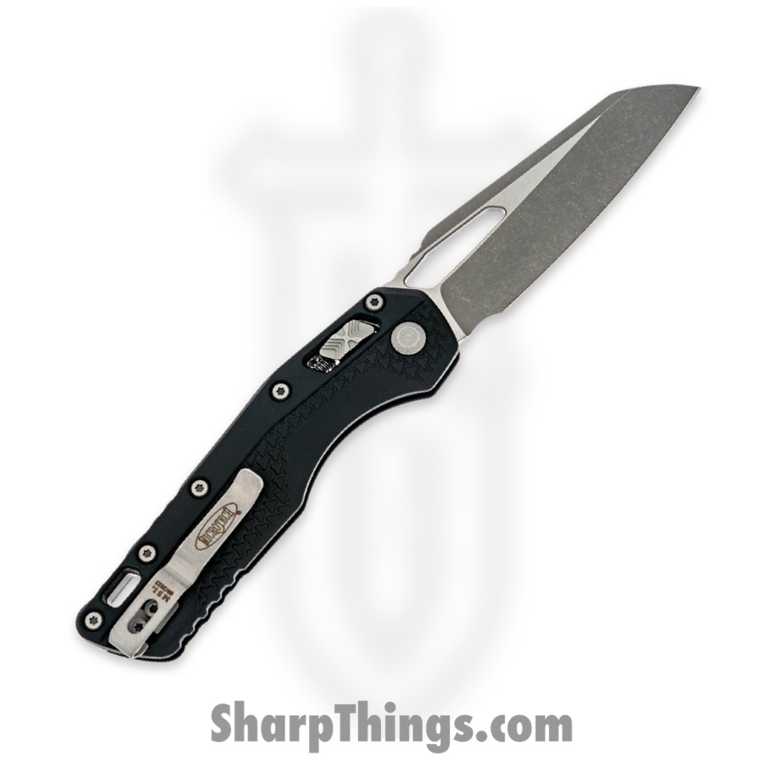 Microtech - 210T-10APPMBK - MSI S/E - Folding Knife - M390MK Apocalyptic Wharncliffe - Tri-Grip Injection Molded - Black - Image 2