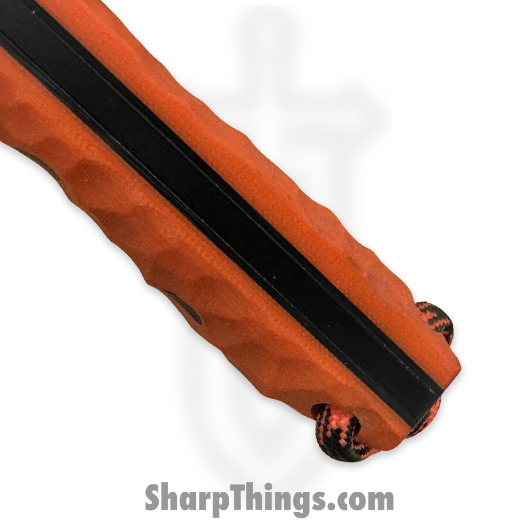 Cave Blades - CBSamDP1023f - Samaritan - Fixed Blade Knife - 154CM Coated Drop Point - G10 - Orange Black - Image 6