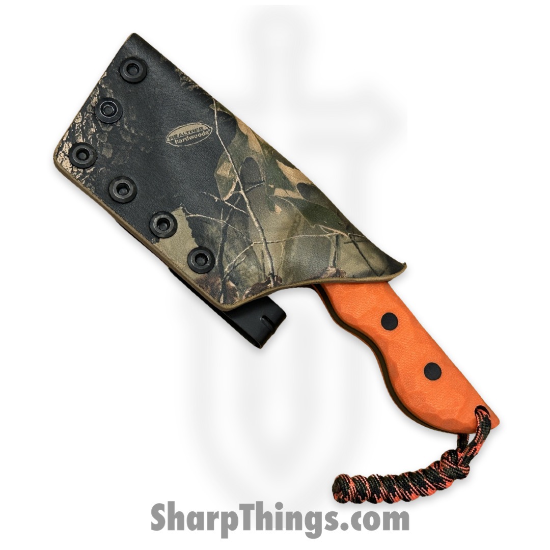 Cave Blades - CBSamDP1023f - Samaritan - Fixed Blade Knife - 154CM Coated Drop Point - G10 - Orange Black - Image 7