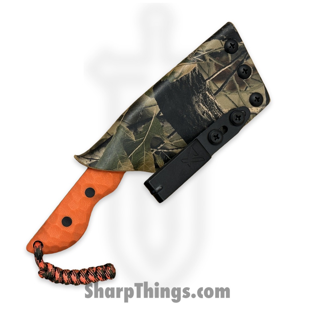 Cave Blades - CBSamDP1023f - Samaritan - Fixed Blade Knife - 154CM Coated Drop Point - G10 - Orange Black - Image 4