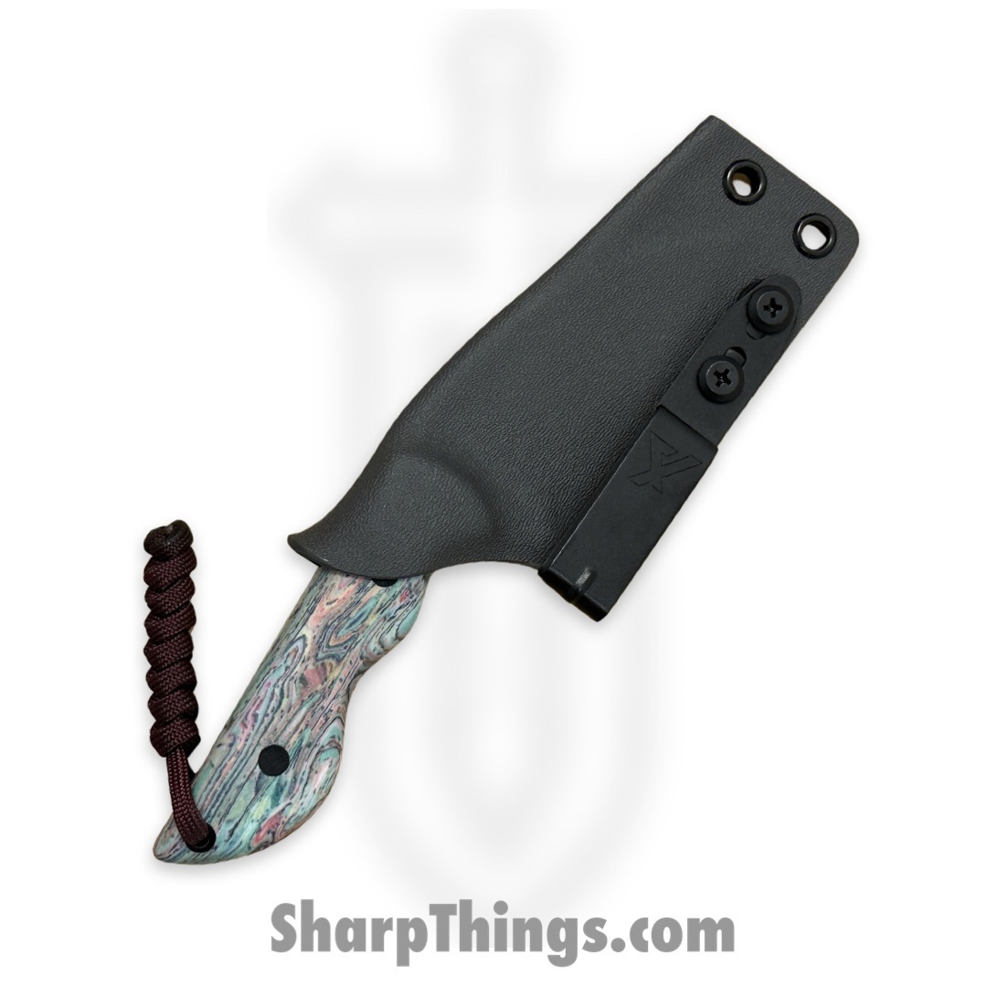 Cave Blades - CBSamWH1023a - Samaritan - Fixed Blade Knife - CPM154 Satin Wharncliffe - Crazy Fiber - Northern Lights - Image 8