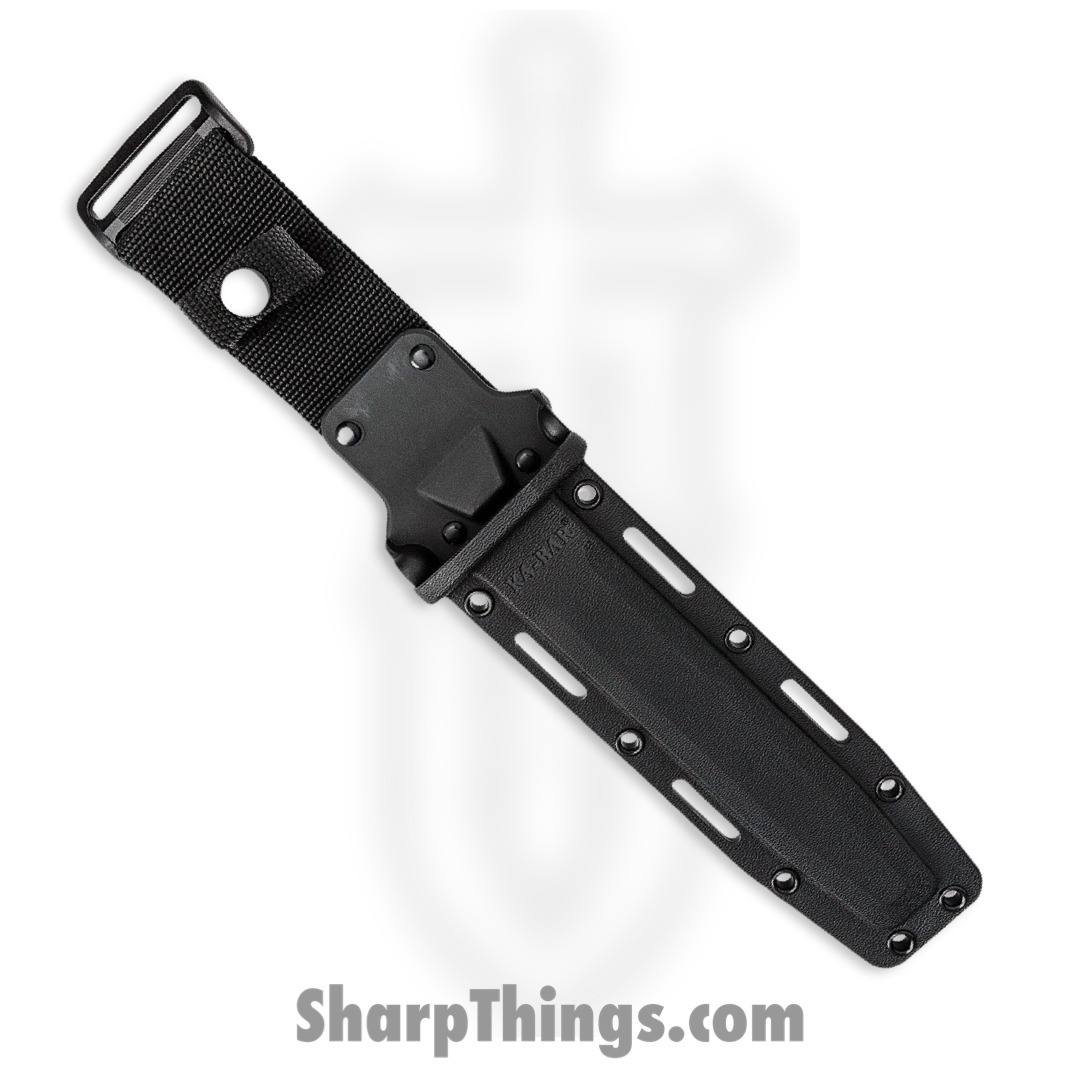 Ka-Bar - KA1214 - Fighting Knife - Fixed Blade Knife - 1095 Carbon Steel Coated Clip Point - Kraton G - Black - Image 4
