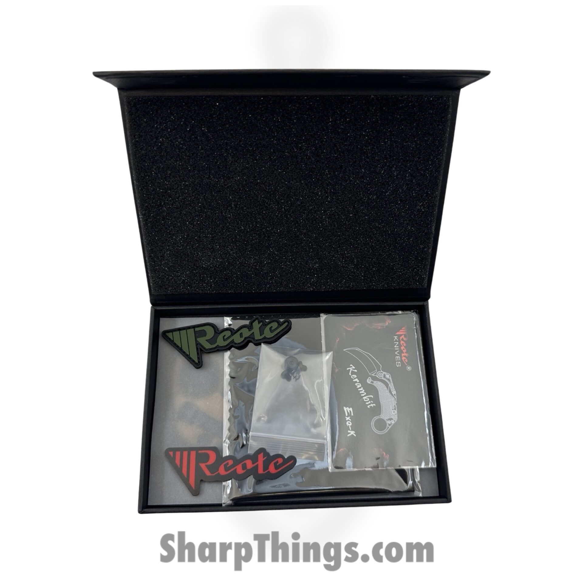 Reate Knives - EXOKSWRD - EXO-K - Gravity Karambit 2pc Set - Folding Knife - Stonewash N690 - Red - Image 6