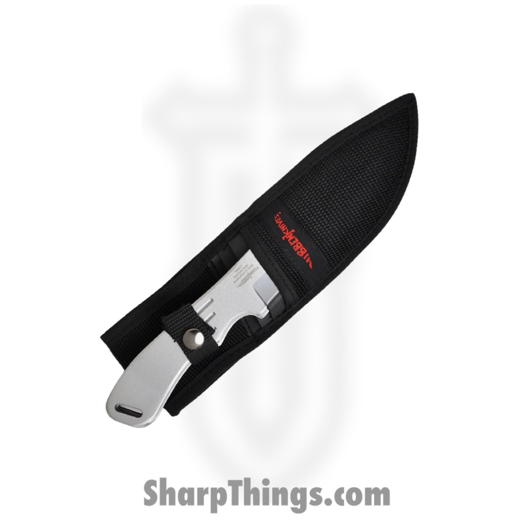 Gil Hibben - GH2011 - Large Thrower Triple Set - Fixed Blade Knife - 420 Stainless Satin Drop Point - Stainless - Silver - Image 2