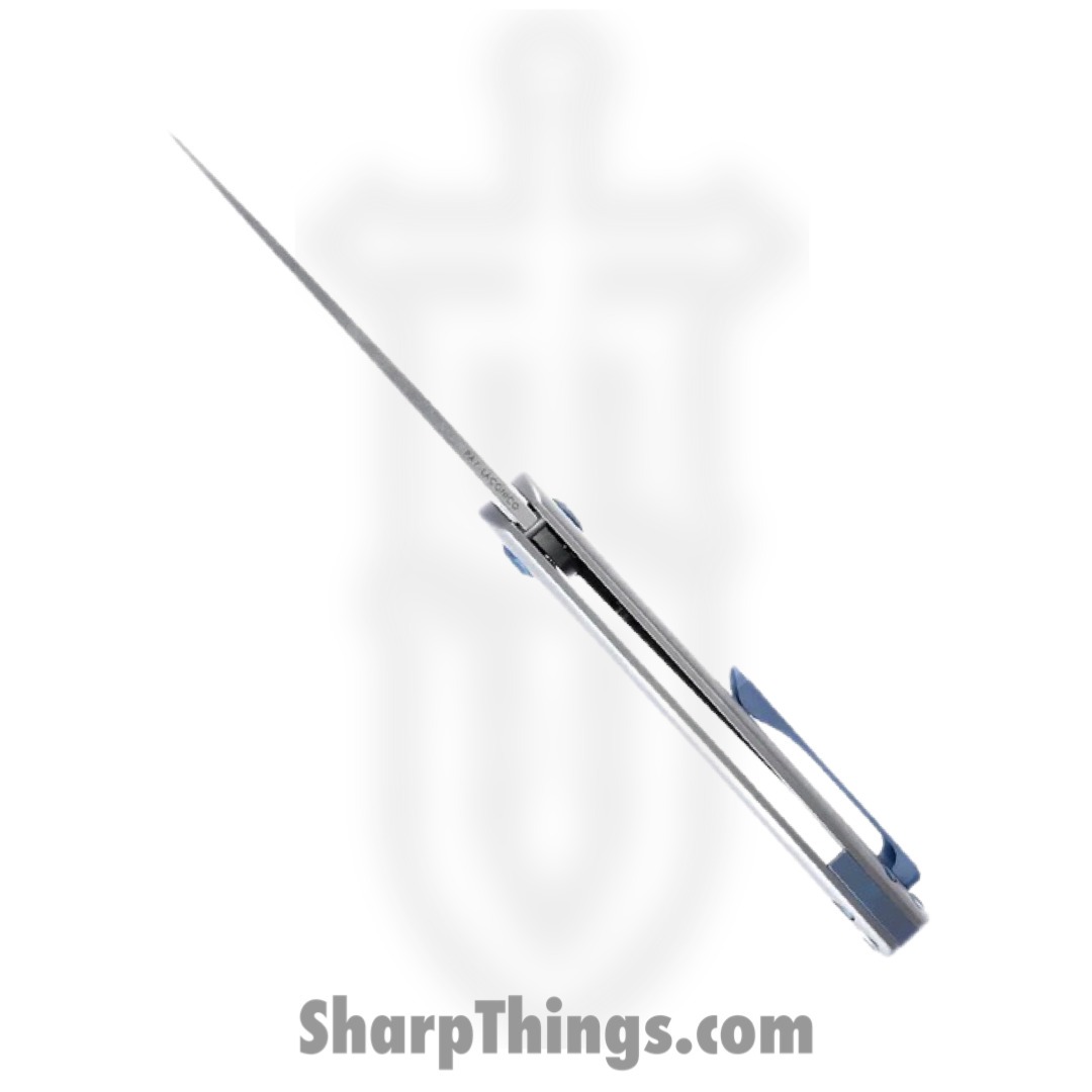 Kizer Cutlery - KI3471 - Gemini - Folding Knife - CPM-S35VN Satin Drop Point - Titanium - Gray - Image 5