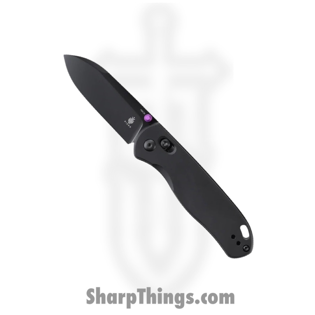 Kizer Cutlery - KIV3619C2 - Drop Bear - Folding Knife - 154CM Black Drop Point - Aluminum - Black
