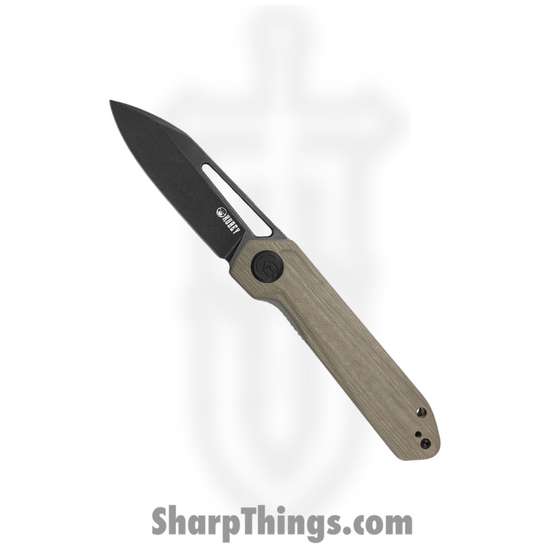 Kubey - KUB321E - Royal - Folding Knife - D2 Stonewash Coated Drop Point - G10 - Tan