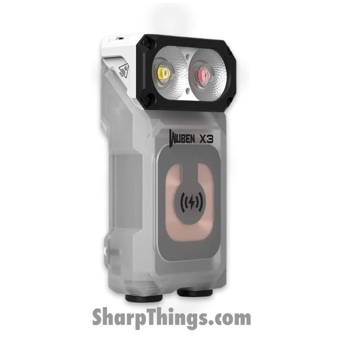 Wuben - WX3CHBX-WHT - Wuben X3 Owl EDC Flashlight and 3000mah Charging Box - White - Image 2