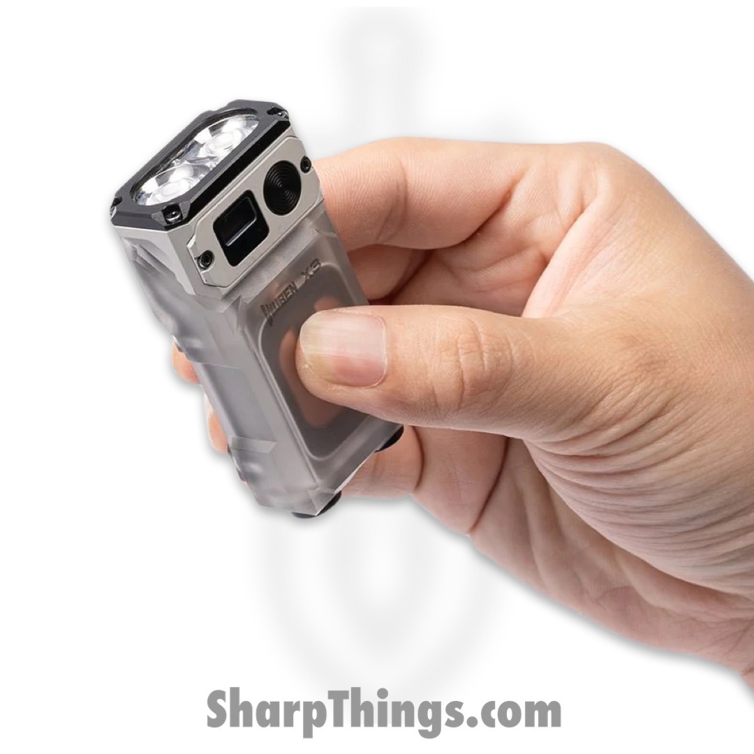 Wuben - WX3CHBX-WHT - Wuben X3 Owl EDC Flashlight and 3000mah Charging Box - White - Image 4