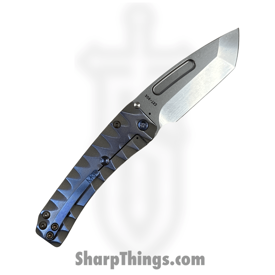 Medford Knife and Tool - MK2014TT-02AN-TXCZS-Q4 - Slim Midi - Folding Knife - S45vn Tumbled Tanto - Titanium - "Lazy River" - Image 2