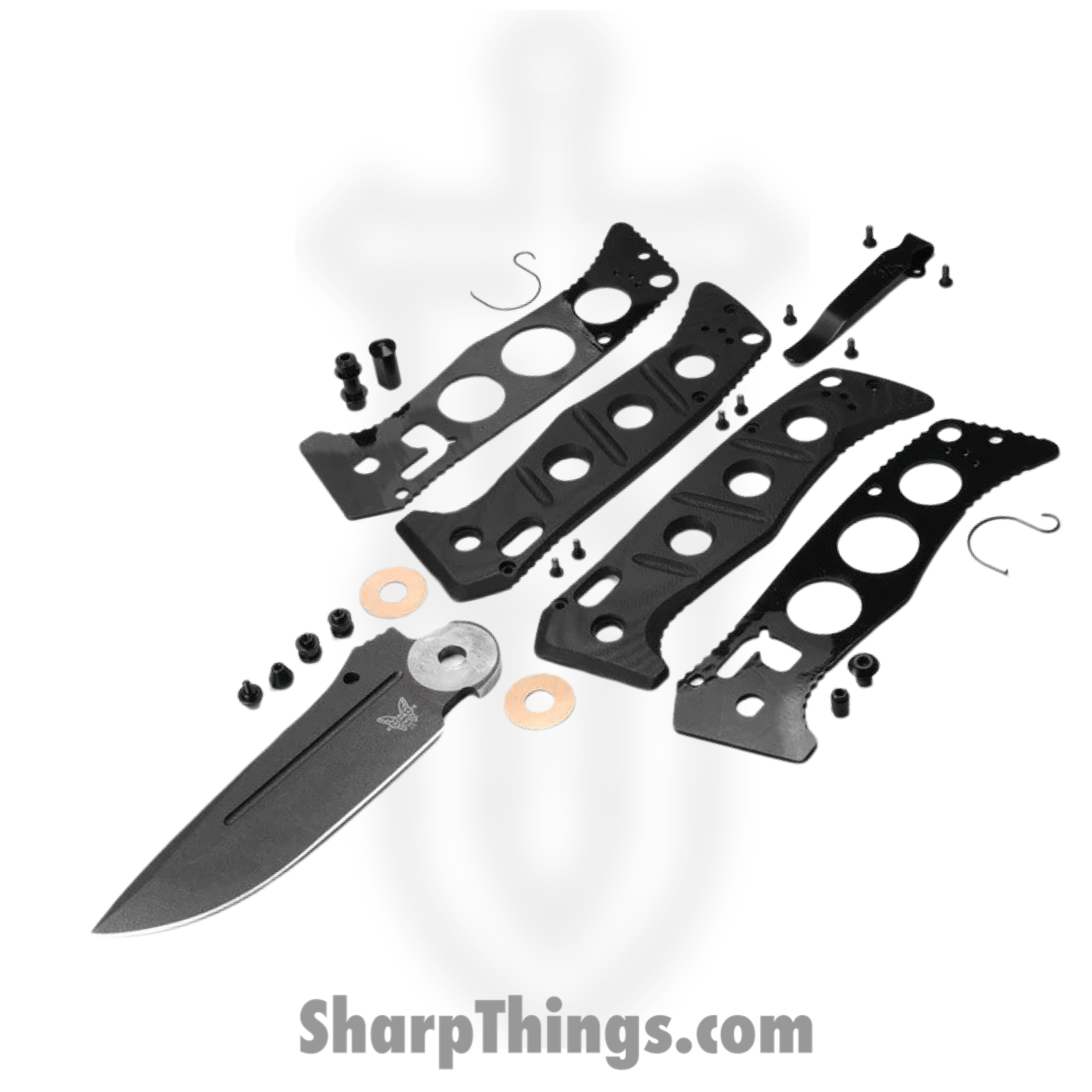 Benchmade - 275GY-1 - Adamas - Folding Knife - CPM-CruWear Coated Drop Point - G10 - Black - Image 4