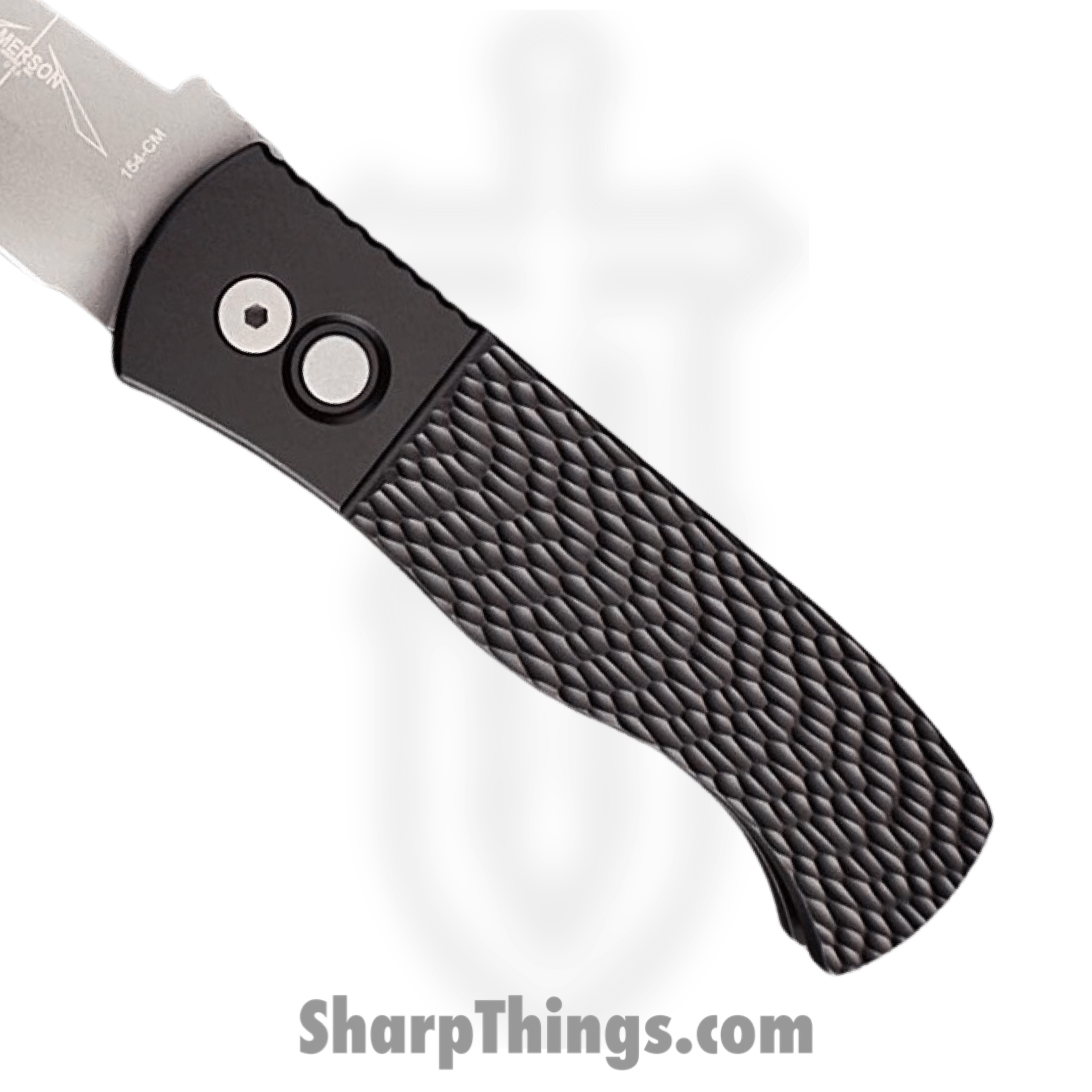 ProTech - E7T05 - Orinigal Emerson CQC7 - Automatic Knife - 154CM Bead Blasted Chisel Tanto - 6061-T6 Aluminum - Black - Image 2
