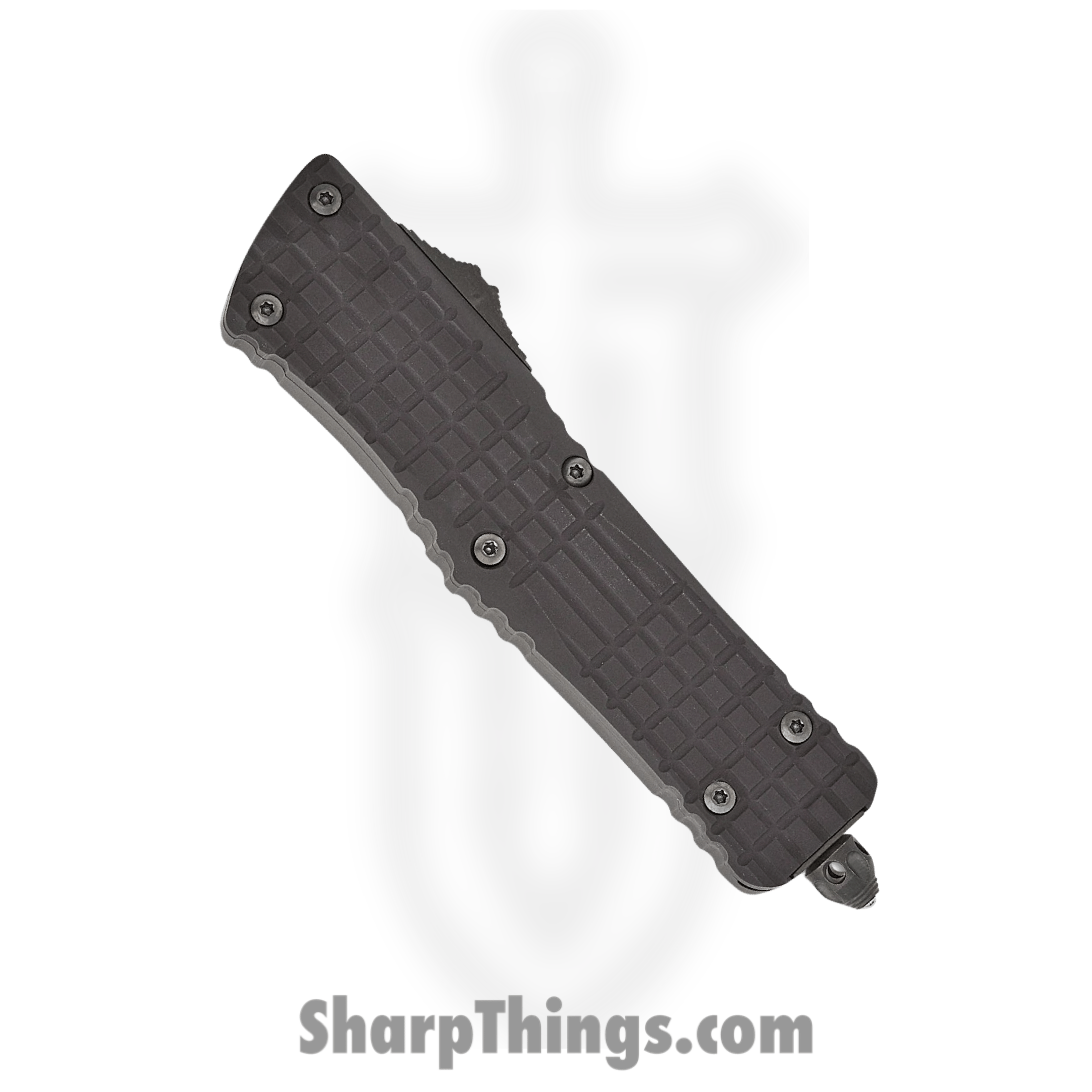Microtech - 144-1CT-DSH - Combat Delta Shadow Series - OTF Auto - DLC Tanto - UTD Milled 6061-T6 Aluminum - Black - Image 3