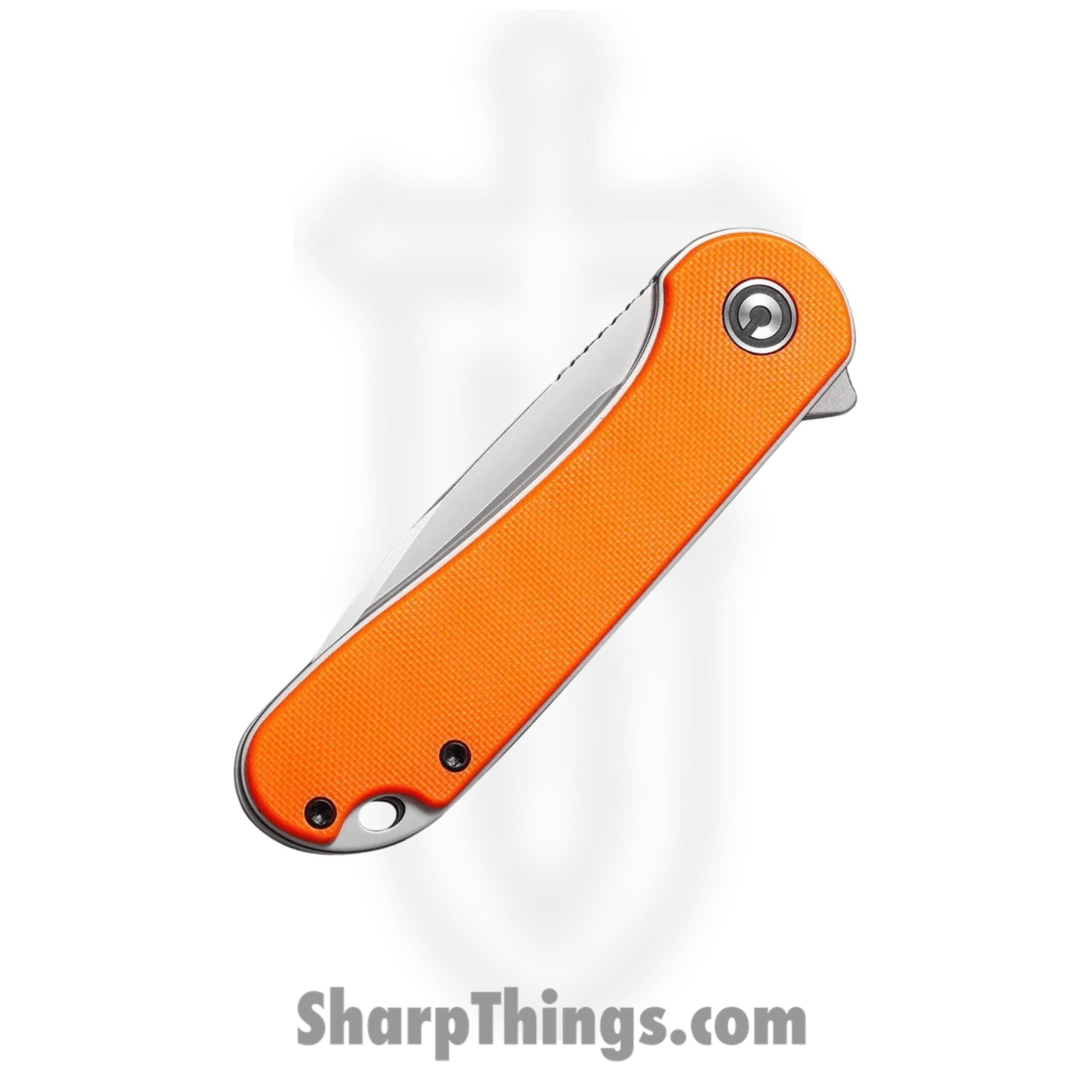 Civivi - CIVC907R - Elementum Linerlock - Folding Knife - D2 Satin Drop Point - G10 - Orange - Image 4