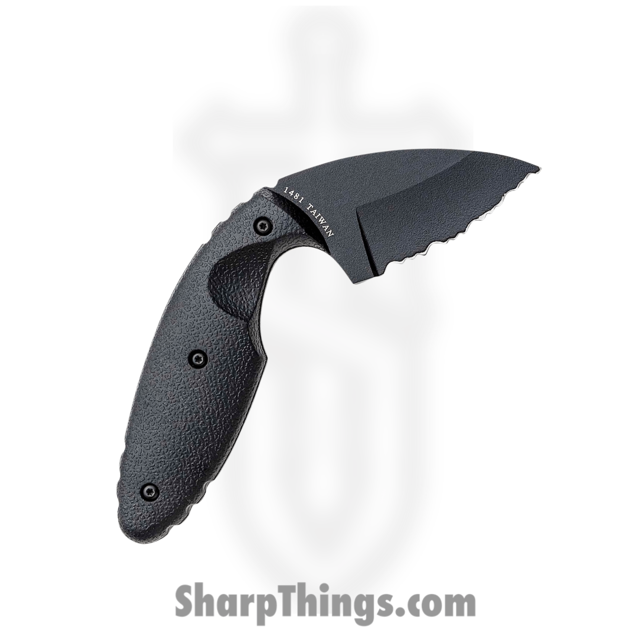 Ka-Bar - KA1481 - TDI Law Enforcement Knife - Fixed Blade Knife - AUS 8A Black Drop Point - Zytel - Black - Image 2